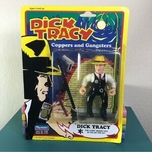 Dick Tracy Action Figure Coppers And Gangsters Warren Beatty Vintage Doll New